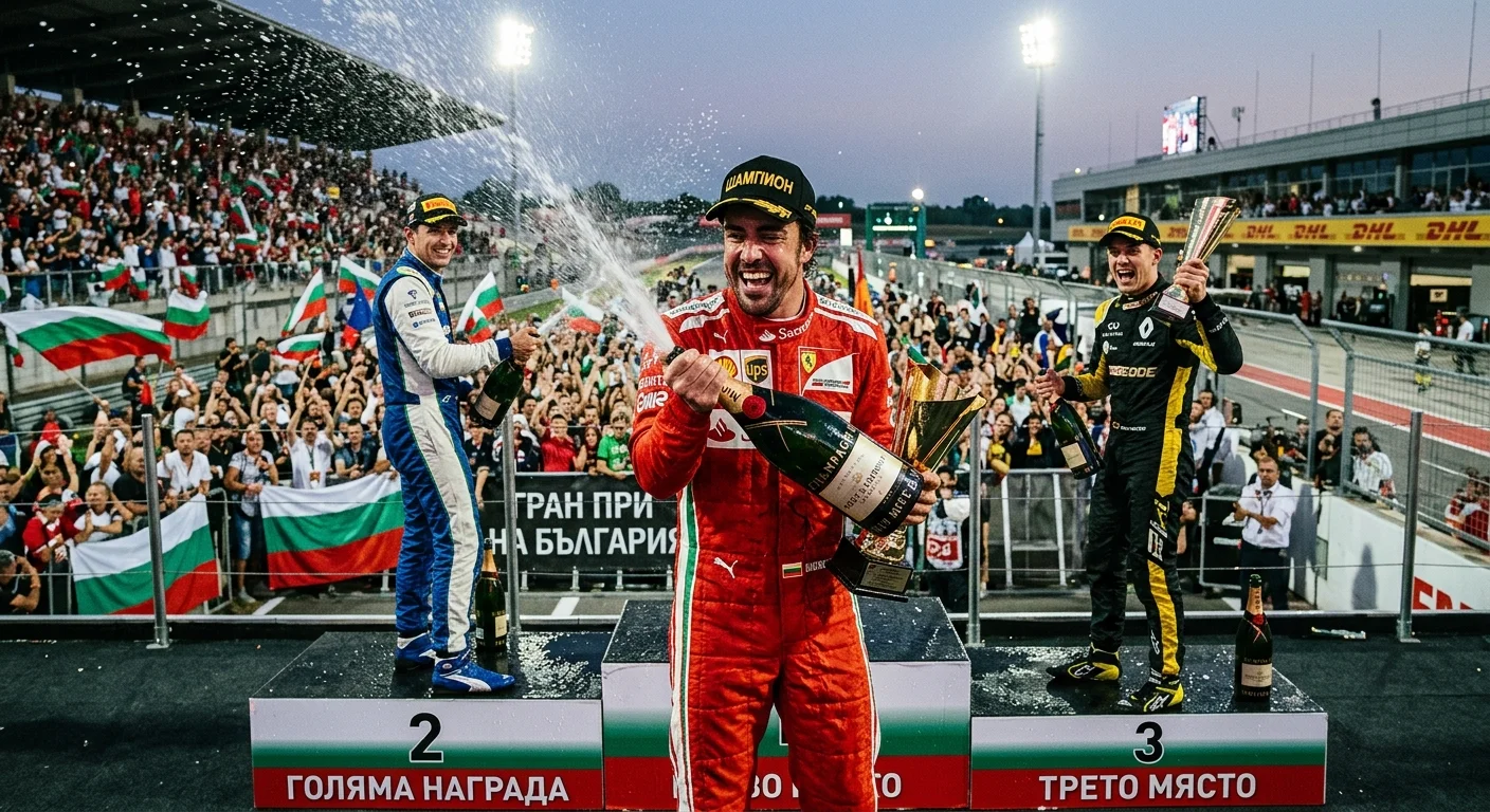 Пилот на Формула 1 на подиума в челните места на класирането