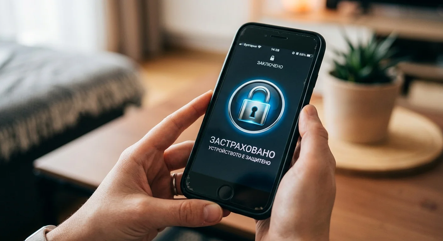 Заключване на устройството и приложението за сигурност на сметката